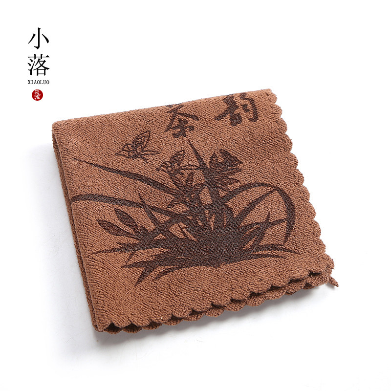 Tea rhyme Chinese tea towel cloth Zen thickened absorbent coffee table tablecloth cushion rag Chinese style kung fu tea ceremony accessories