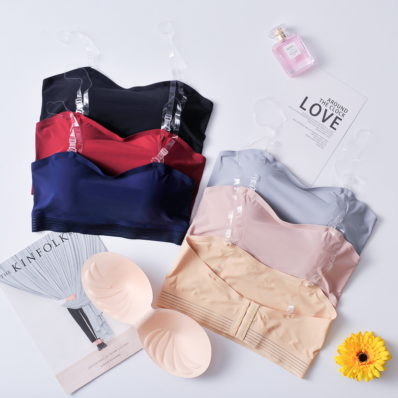 No shoulder strap wrapped in chest No marks Back Smear Inside a wedding dress Anti-Walking Light Invisible Underwear Anti Slip With Chest Cushion