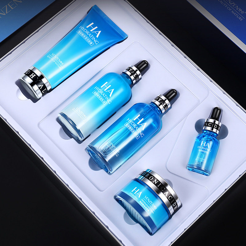 Sanskrit Vitriolic Five Pieces Protective Skin Care Pint Kit Lotion Makeup Woman Moisturizing Systolic Pores Control Oil