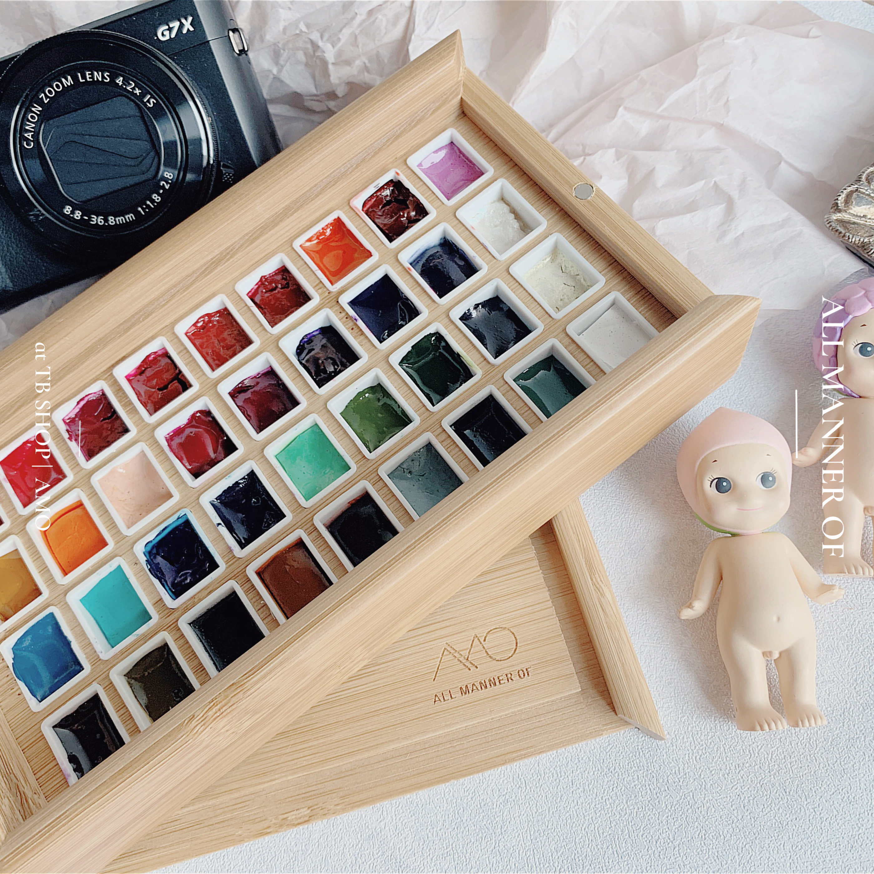 AMO beauty nail painted special watercolor full set 36 color Japanese maki teacher watercolor co-down-Taobao