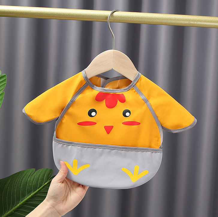 Eating God Instrumental Spat Around Pocket Baby Bib Food Dinner Bib Clothing Children Eating Surrounding Hood Pocket Water Resistant Washable Hood Baby