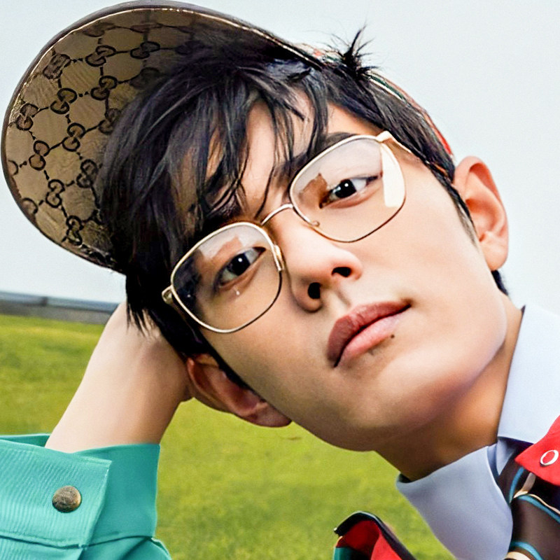 Thin frame face Xiao Zhan with the same glasses myopia male trend Korean version anti-blue light anti-fatigue flat eye frame female