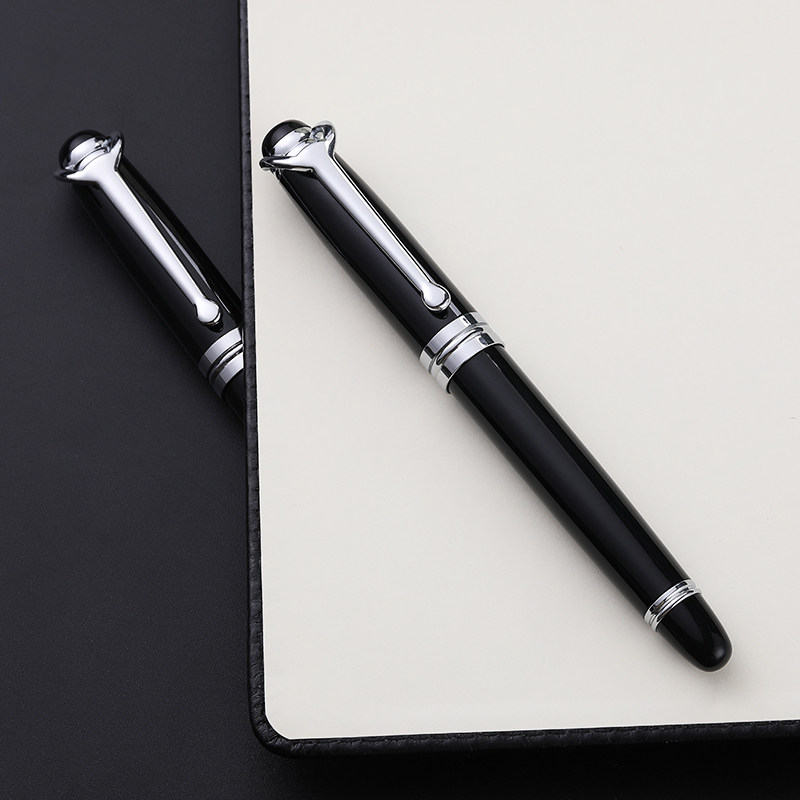 Metal signature pen high-end business men's 52g personality creative office gift lettering custom neutral pearl pen