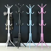 Bedroom Dorm Floor Clothes Hat Rack Easy O Style Creative Standing Clothes Hanger Iron Art Rack Containing Clothes Hang Bag Rack