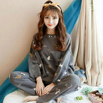 Pajamas Women Fall New Cute Loose Casual Students Winter Extras Wear Home Clothing Two Suits Women Spring Autumn