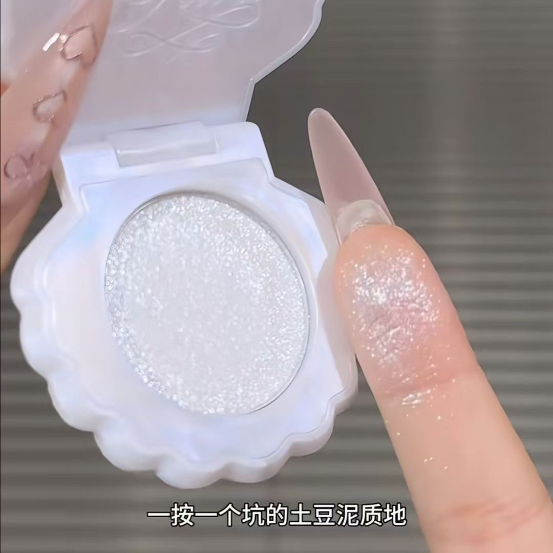 新品花知晓贝壳珍珠高光膏挂件✨01月光石02蓝眼泪高光细闪珠光提亮，美