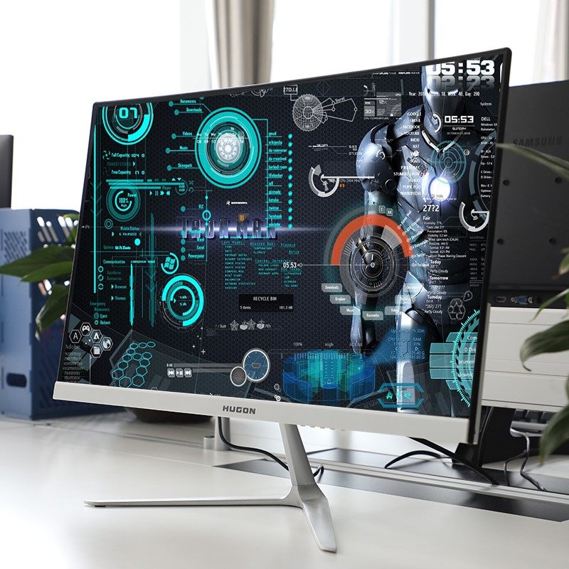 Computer screen display 22 inches 27 inch desktop computer liquid crystal 24 inch curved surface no side 19 inch display screen