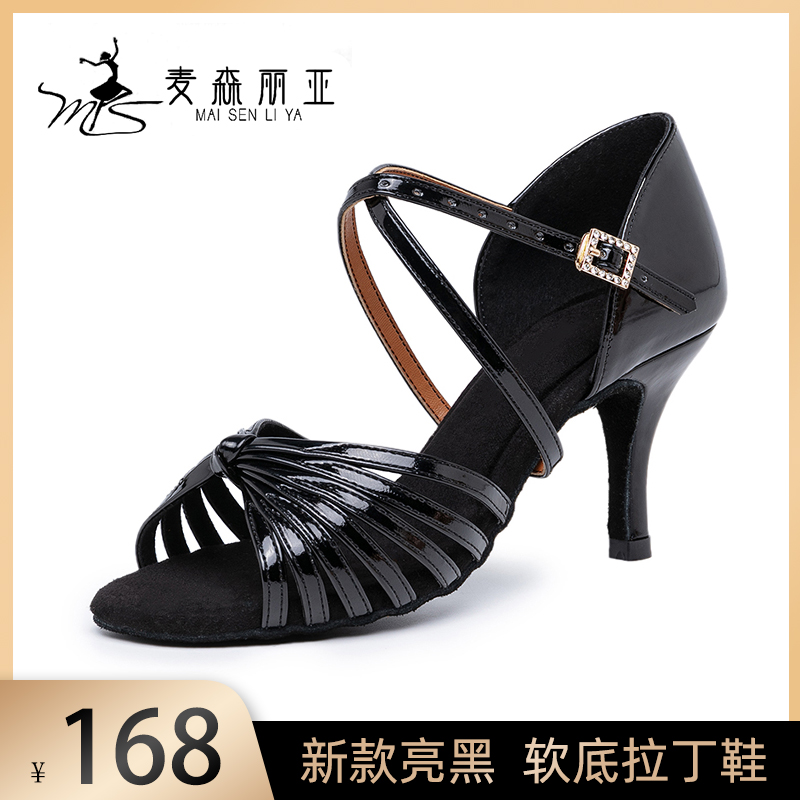 Masonria Latin dance shoes women's high-heeled national standard Cha Cha Rumba dance shoes practice soft-soled teacher dance shoes