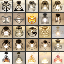 Nordic corridor lighting network red explosion creative personality to the modern simple balcony ceiling lamp