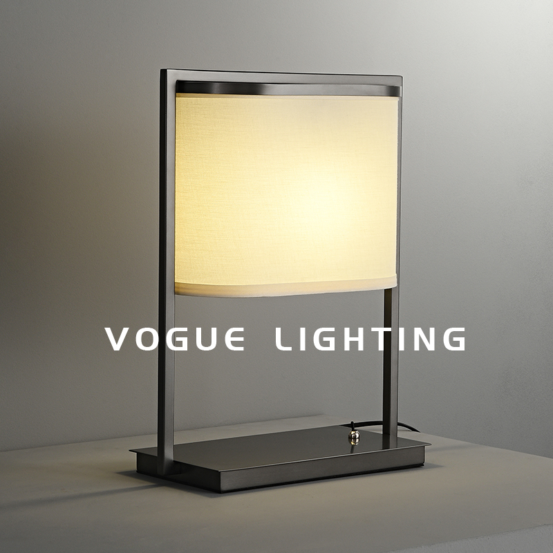 (One Grid) Modern New Chinese Style Table Lamp Model Room Bedroom Living Room Study Light Simple Atmospheric Bedside Table Lighting