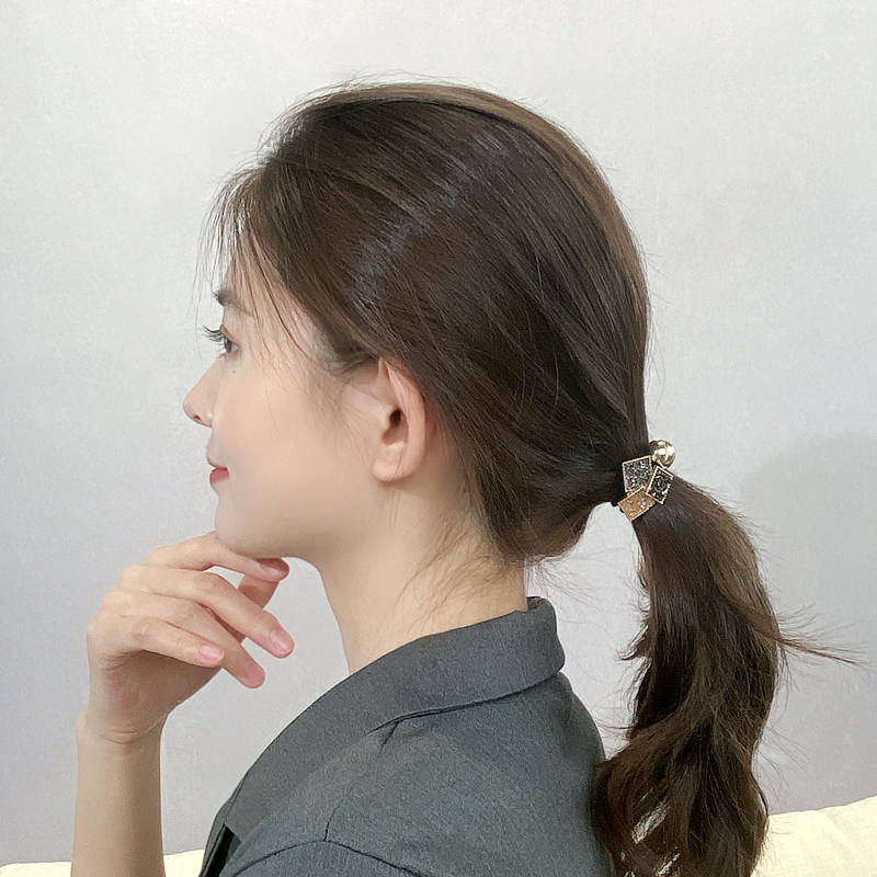 High-end head rope Korean version of hair accessories exquisite high-end high-end not Le hair fashion temperament hair ring apron