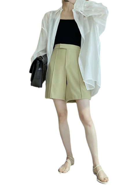 Tencel Sun Protection Shirt for Women, Summer Thin Style, Outerwear with Straps, French Style Top, Lazy Style, Slightly Sheer Shirt, Cardigan Jacket, Fairy Style