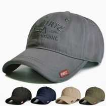 Baseball cap Mens spring and autumn big head circumference hat Summer casual cap Mens tide sunscreen sun hat Gray large size