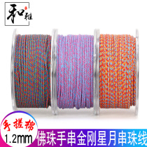 Hand-rubbing cotton thread play thread wear-resistant non-elastic beads thread string string Jade thread Diamond Star Moon Bodhi beaded rope