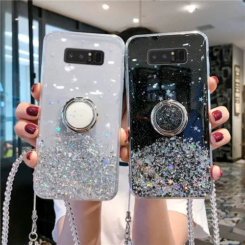 Samsung, S8, силиконовый прозрачный чехол для телефона, S9, S10, брендовая креативная трубка, кольцо, защитная сумка, популярно в интернете, 10plus, простой и элегантный дизайн, ограниченное издание, защита при падении