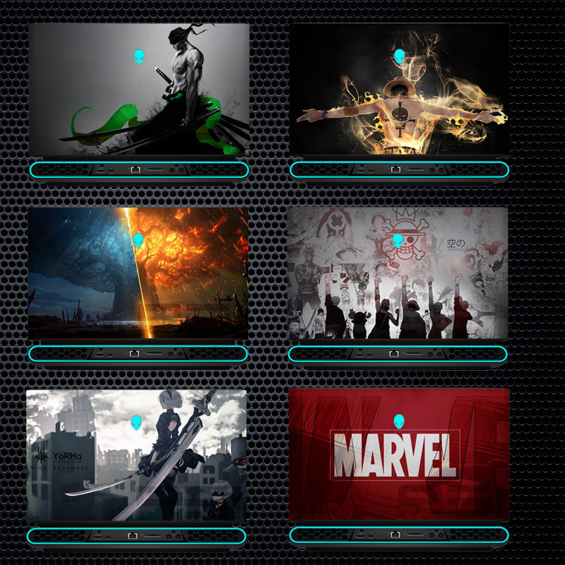 Alien ALWA51M Computer Dazzling Personality Stickers 17 3-inch Pen Electric shell Anti-collision strip film