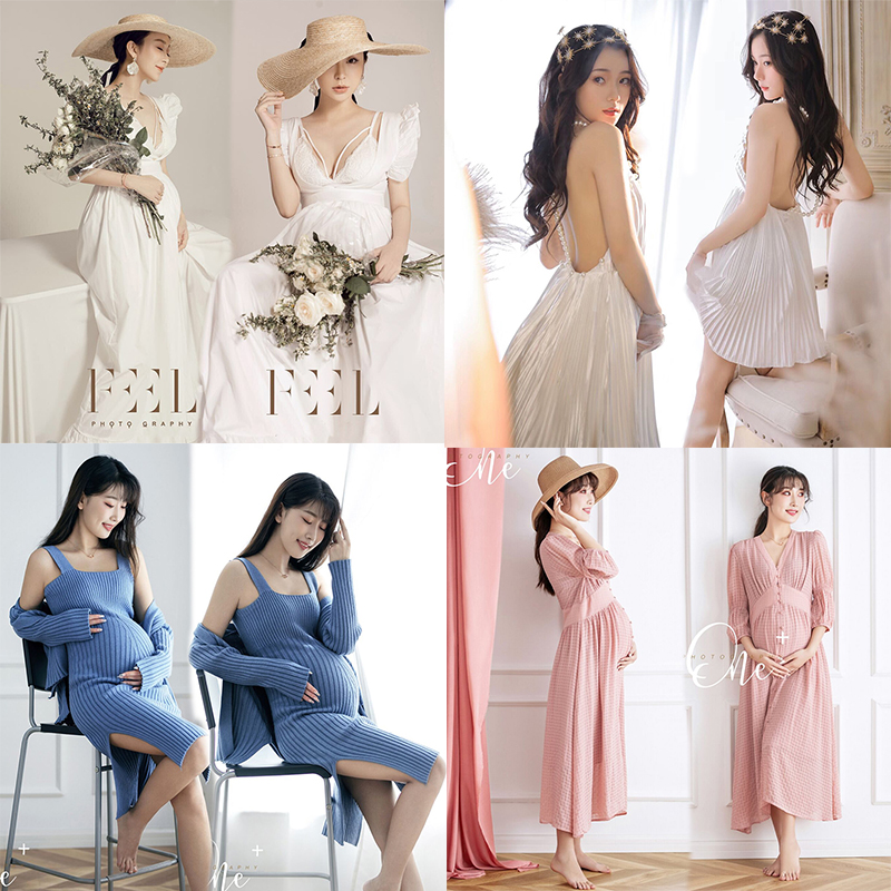 New white dress clothing beautiful photo photo photo studio shooting fashion photo maternity photography clothing