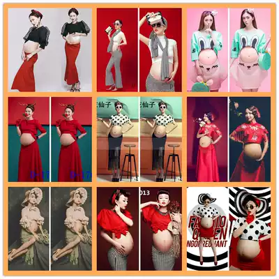 Pregnant women take pictures of clothing new naughty and cute style pregnant mommy personality photo photo clothing pregnant women take art photos