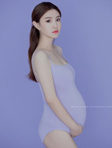2024 New Pregnant Women Purple One-piece Clothes Slimming Studio Fresh Photo Photography Theme Pregnant Women Photo Clothes