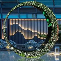 Metal Square Landmark Campus Art Sale Office Stainless Steel Sculpture Real Estate Pool Water Landscape Custom Mirror