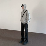 Apuee American High Street Cleanfit Silhouette Blouss черные повседневные 𫔮 брюки мужчины и женщины с прямыми тесными брюками атмосфера
