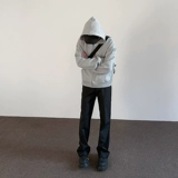 Apuee American High Street Cleanfit Silhouette Blouss черные повседневные 𫔮 брюки мужчины и женщины с прямыми тесными брюками атмосфера