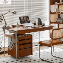 American retro solid wood desk antique style study desk home desktop computer desk living room workbench