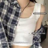 Хлопковый бюстгальтер-топ, майка топ, короткий топ с чашечками, белье для повседневной носки, по фигуре