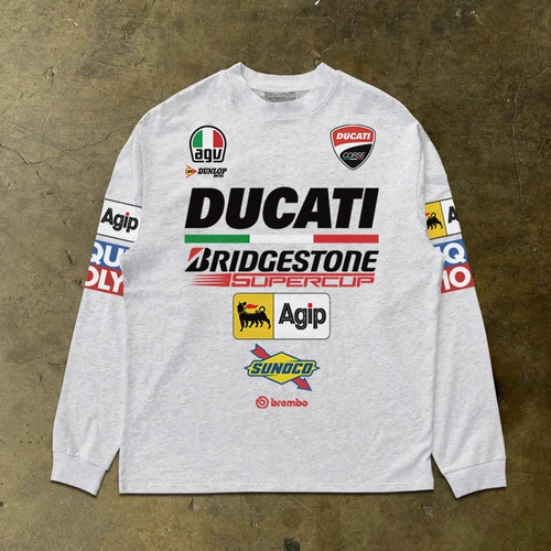 Лонгслив, японская футболка с круглым воротником, 300 грамм, в корейском стиле, изысканный стиль