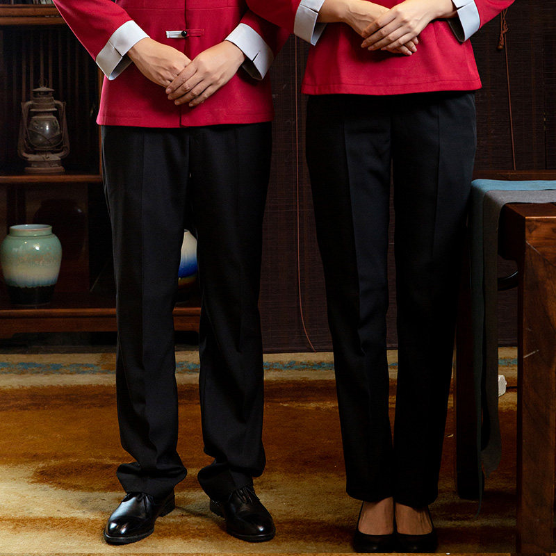After Yuyu Professional pants catering restaurant waiter trousers front desk reception lobby manager pants pants fourth season
