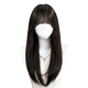 Sky Tree artificial hair full black long straight wig set