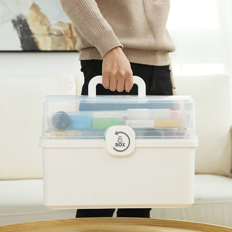 Morrow Medicine Box Home Dress Home Large Capacity Multilayer Medicine Case First Aid Medical Drug Intake Box Small Medicine Case