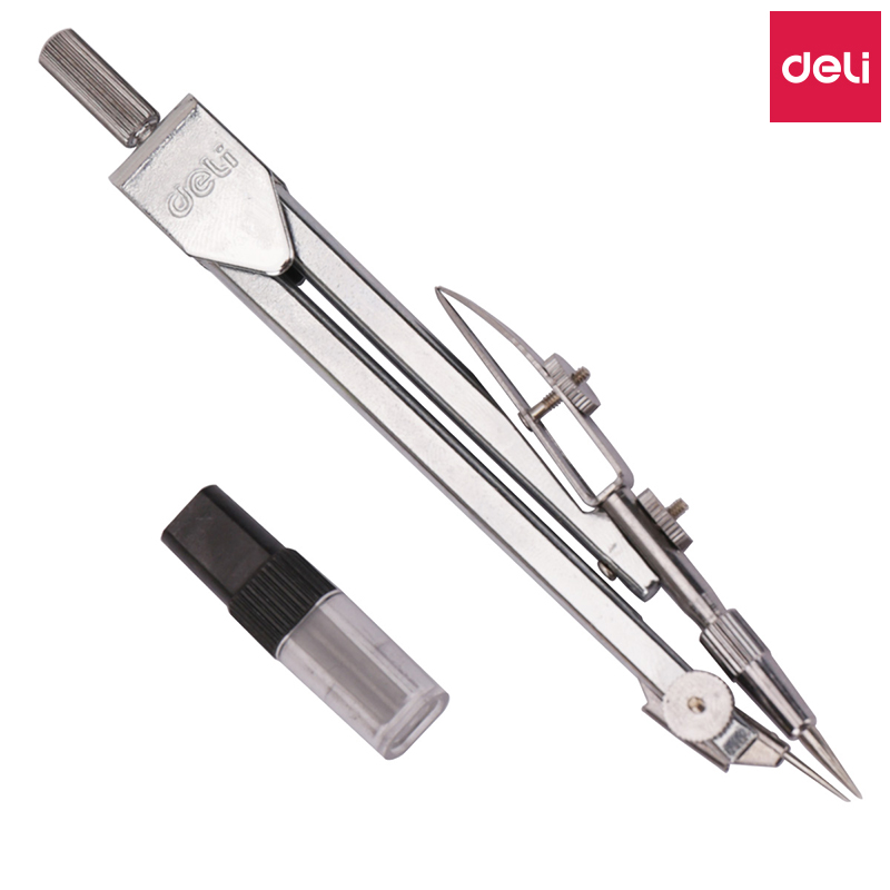 Right-hand Compasses 8601 Metal Stainless Steel Compasses With Lead Refill Professional Figure Drawing Mapping Machinery Industrial Iron Tool Suit International Standard Elementary School Students Students Students With Compasses