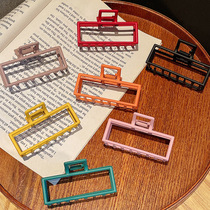 High ponytail clip metal spray painted hairclip female clip headgear female clip headgear 2021 New Autumn back head plate hair catch