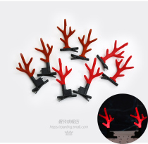  Christmas Day promotion hairband Luminous antlers hairpin Mori Womens decorative headband Small elk hairpin headdress