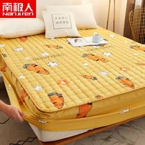 South Pole Non-slip bed Bamboo Hat Bed Cover Dust Cover Thickened Laminated Cotton Bed Cover Single seat Dream Smattresses protective sleeves
