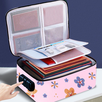 Multilayer Document Containing Bag Family Large Capacity Multifunction Containing Box Credit Card Driving License Important File Card Bag
