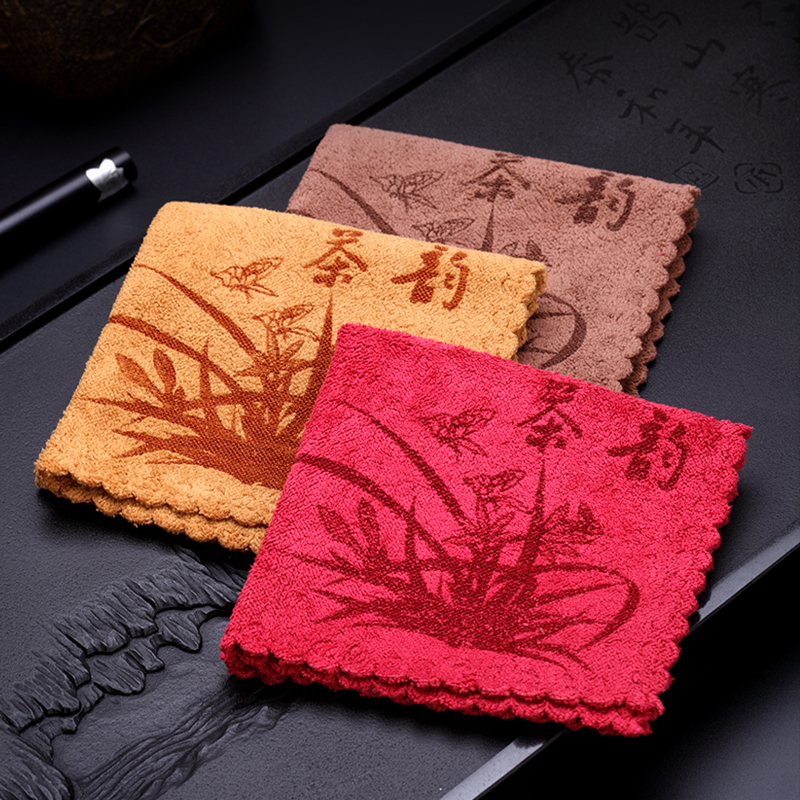 Juho Qigong Fu Tea Towels Tea Cloth Absorbent Thickened Tea Towel Tea Table Tea Table Cloth Rag Tea Table Tea Table Accessories
