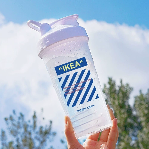 Пластиковая космическая бутылка для воды для школьников, портативный вместительный и большой чайник, простой и элегантный дизайн, защита при падении