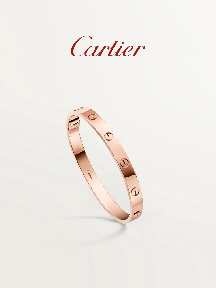 Cartier卡地亞LOVE系列 玫瑰金黃金白金陶瓷經典款手鐲單螺絲開合