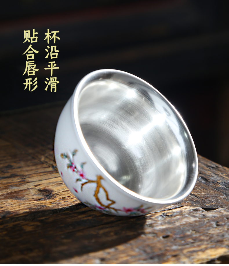 Small white porcelain ceramic cups set 6 pack sample tea cup masters cup kung fu suet jade cup pure white trumpet