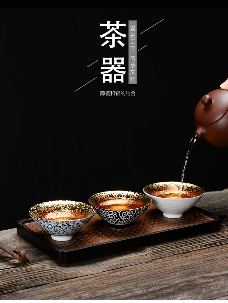 The Sample tea cup ceramic hat to single glass glaze porcelain tea master small tea cups, kung fu tea tea set personal cup