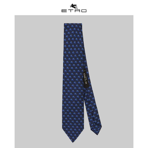 [Hui] Etro Ai Chuo/2020 Spring и Summer New/Men's Micro -Micro Pegaso Pisri Printed Tie