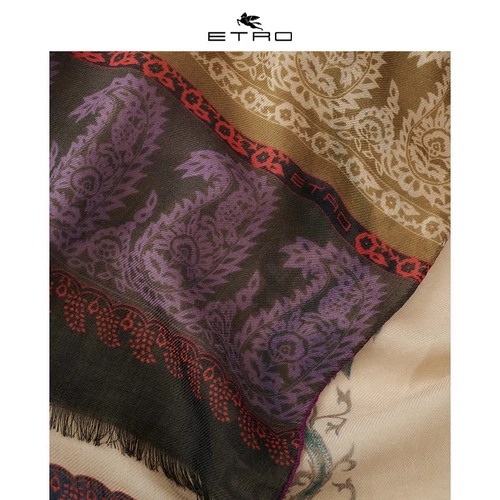 [Мгновенный процент без процентов] etro/ai chuo/2020 Осень и Зимние новые/женские филиалы печатные кашемировые шарф