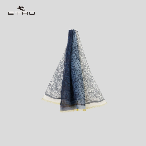 Etro/ai Chuo/2022 весна и лето Новые/Дамы смешанные льняные пейсли шарф