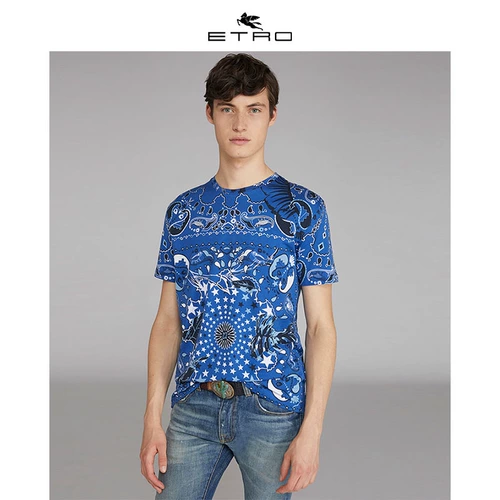 Летний синий шарф, футболка, 2020