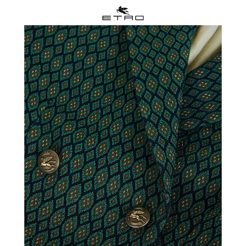 Etro/ai Chuo/2020 осень и зима Новая/Женская цветочная цветка двойная светящаяся куртка