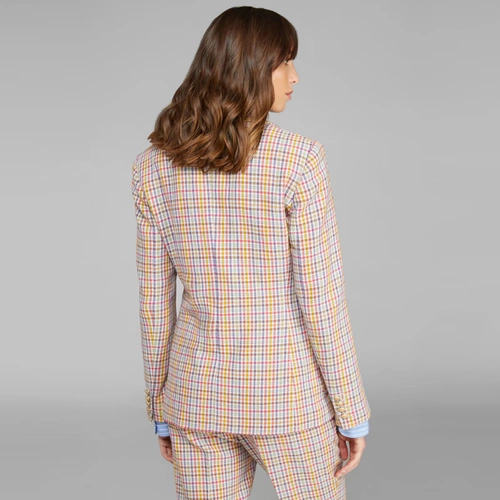 [Hui] etro ai chuo/2020 весна и лето Новый/женский шотландский пиджак