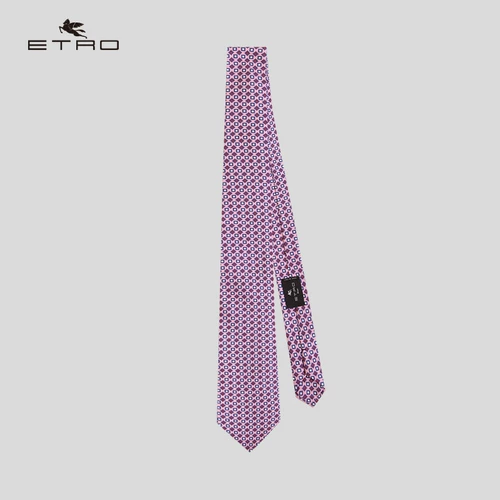 [Оценки интереса -Free] etro/ai chuo/2021 весна и лето Новый/мужской геометрический рисунок настоящий шелковый галстук