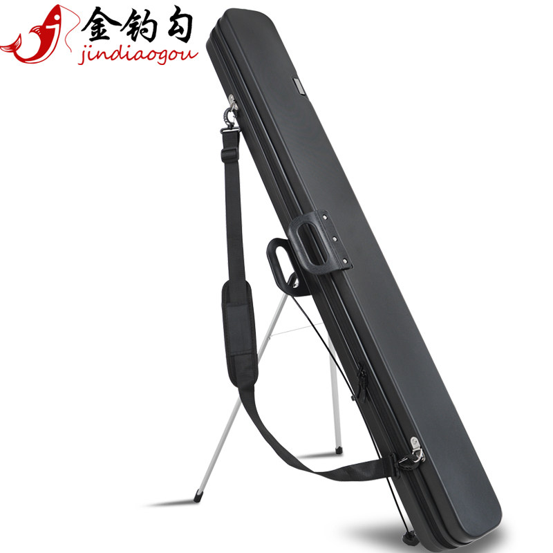 Gold Fishing Hook 1 25 m Hard Shell Bracket Bag Fishing Gear Bag Table Fishing Rod Bag Thickened Large Capacity Multifunction Bag